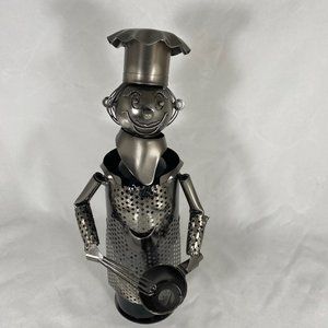 Cooking Chef Metal Wine Bottle Holder MG2627